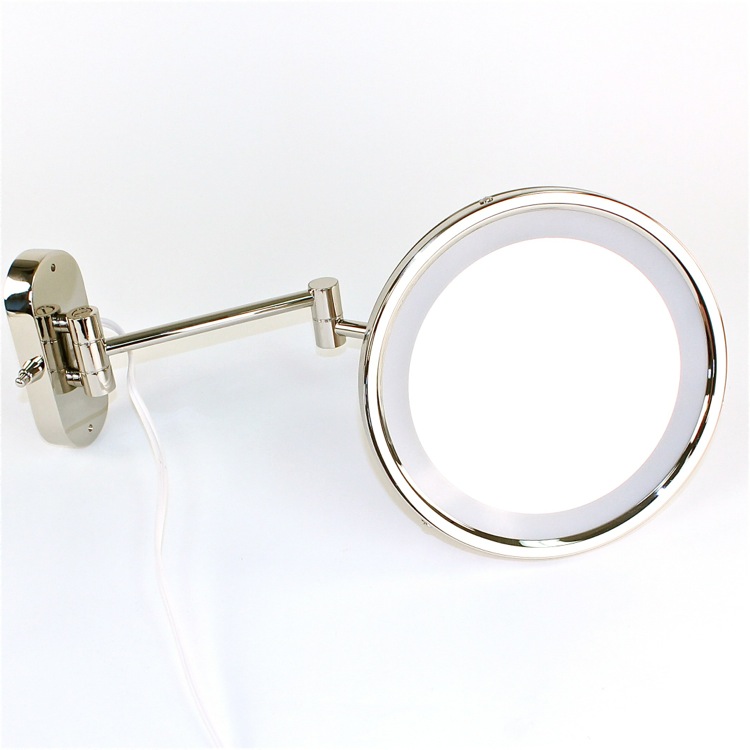 Windisch 99150/D-CR-3x Wall Mounted Lighted Makeup Mirror with 3x Magnification, Hardwired